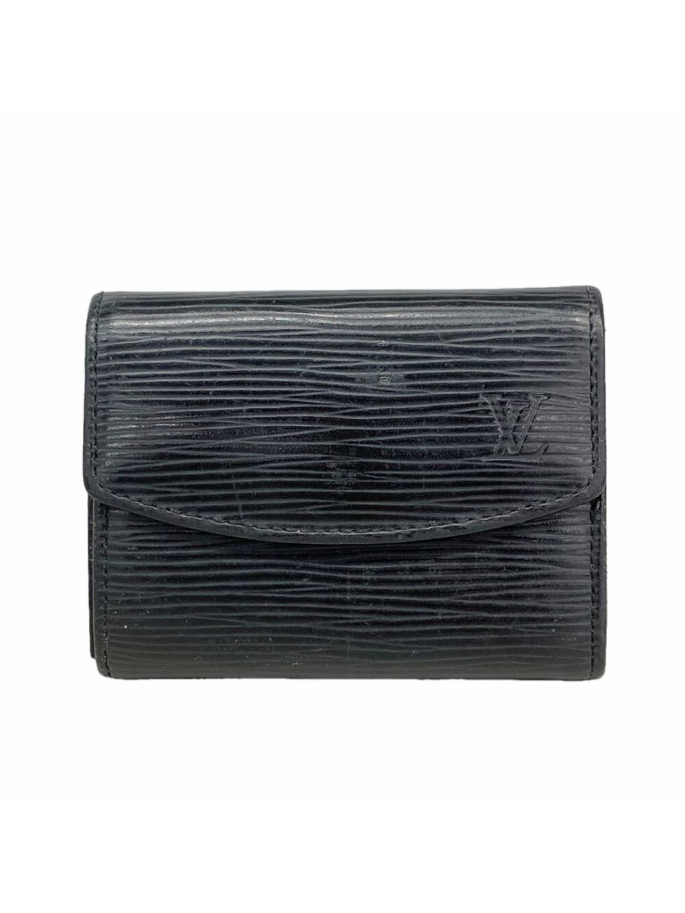 Louis Vuitton Coin Purse Epi Portefeuille Monnaie Simple Noir